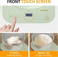 Electric Dough Maker with Weighing Function,5.2QT Dough Mixer with Ferment Function,Household Bread Maker Kitchen Flour 2