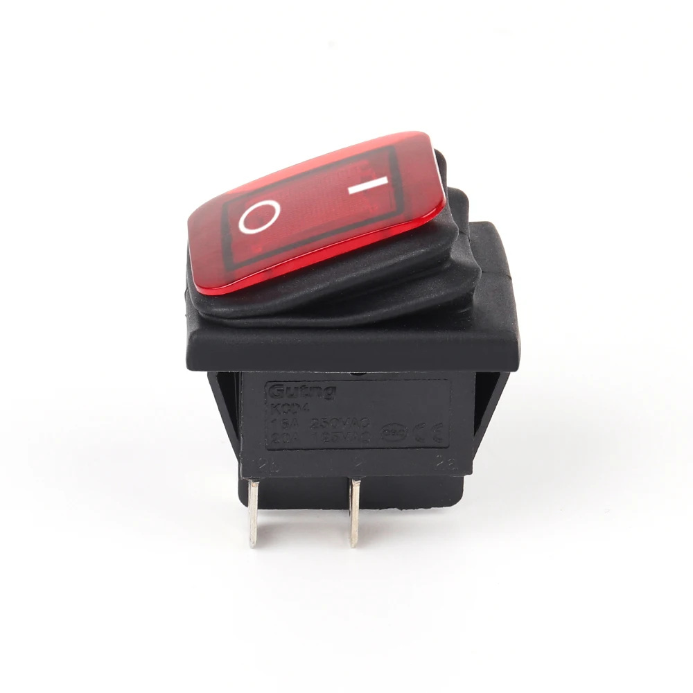 Waterproof Rocker Switch on-off Push Button Switch 4-pin 2PCs