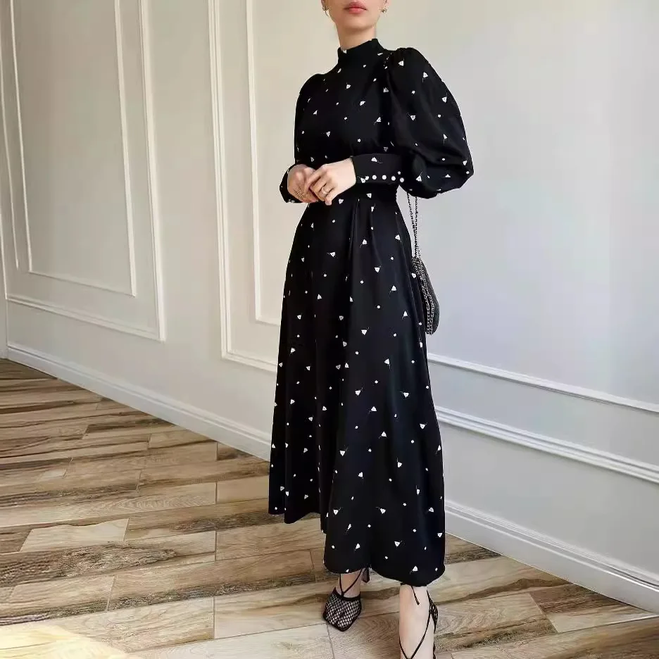 Muslim Abaya for Women Maxi Dress Print Vestidos Lace Up Ramadan Eid  Morocco Islam Jalabiya Dubai Abayas Kaftan Arab Long Robe - AliExpress  200000345