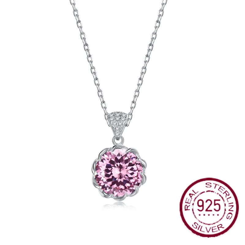 

Живые ювелирные изделия, новинка 2022, ожерелье из чистого серебра с лотосом, женское очаровательное Очаровательное ожерелье с изображением фейерверка и Авроры