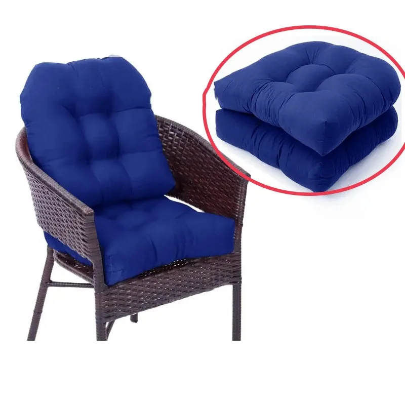 

2pcs48x48cm Chair Pad Thick 10cm Seat Cushion Waterproof Outdoor Patio Garden Lounge Chair Cushion Home Office Sofa Buttocks Mat