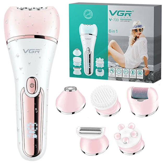 VGR Elettrico Donne Epilatore Rasoio Femminile Gamba Corpo Depilazione Labbro Mento Depilatorio Lady Bikini Trimmer Rimozione Dei Capelli Del Viso 1