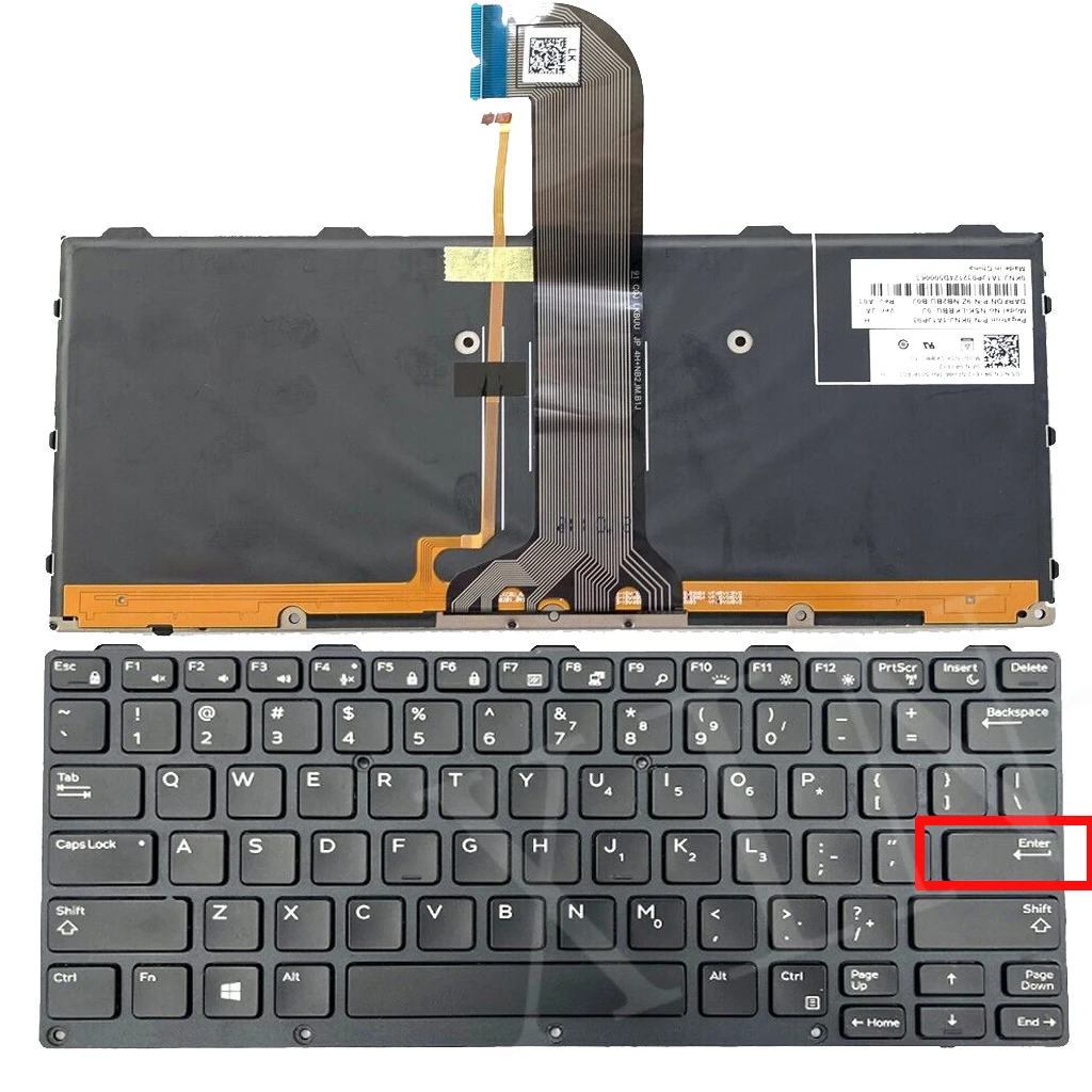 Tastiera Retroilluminata Usa Per Dell Latitude 5404 5414 5420 5424 5430 7202 7204 7214