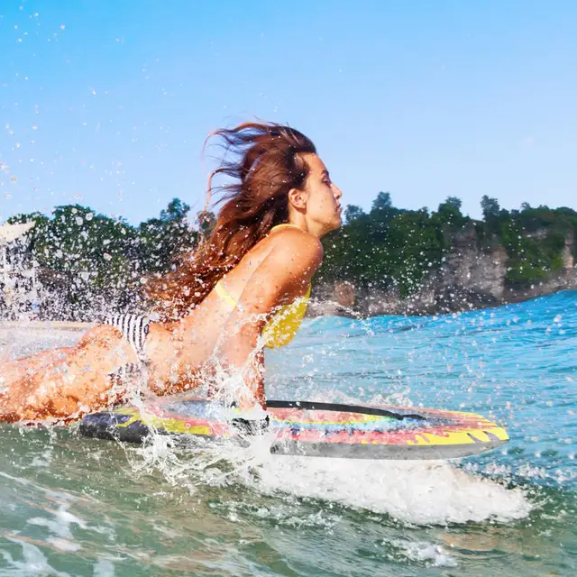 Lightweight Body Board Boogie Board with EPS Core XPE Deck HDPE Bottom Multicolor3-M