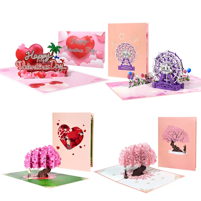3D Pop Up Cards Valentines Day 1