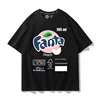 Fanta Beverage Short-sleeved T-shirt Men's Peach Orange Soda Printing Joint Summer Cartoon Printing Trendy Brand Clothes 3