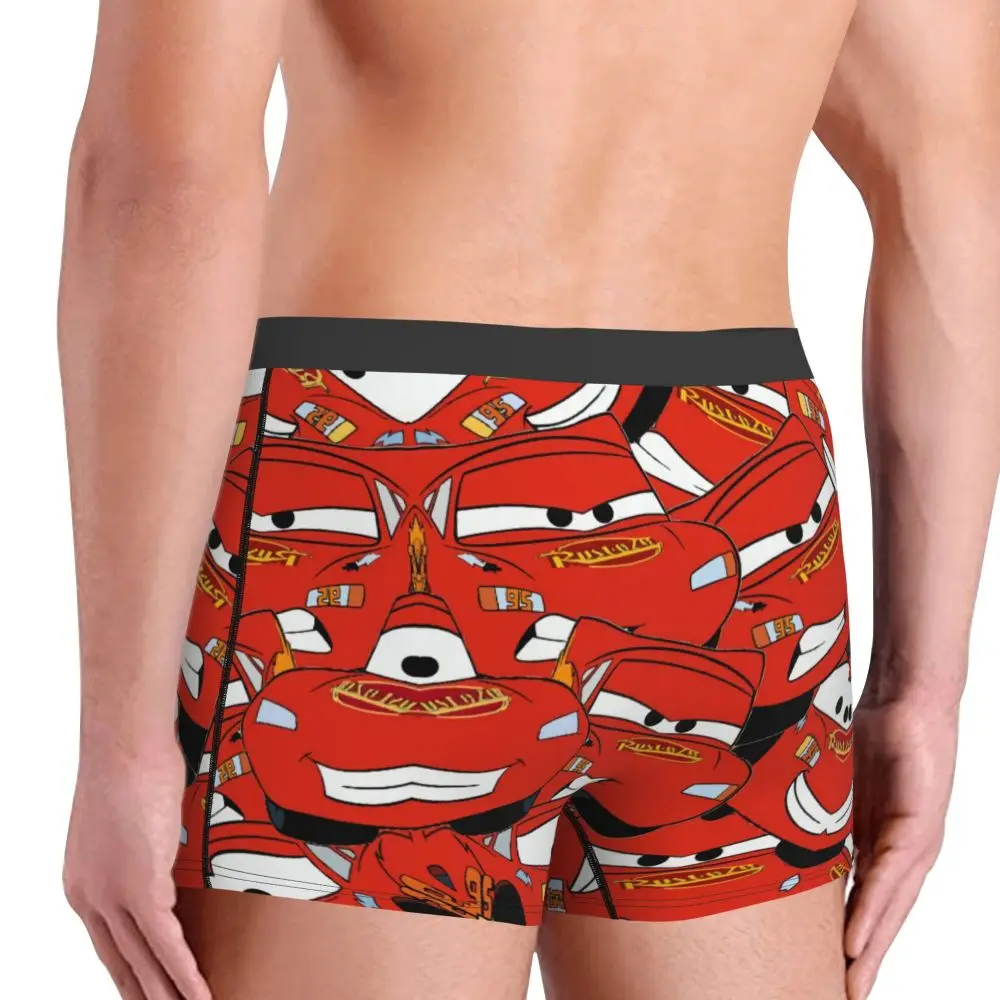 Custom Lightning McQueen Car Collage Boxers Shorts Men's Briefs Underwear Cool Underpants