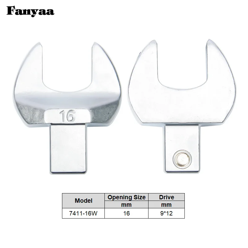 Fanyaa Square Drive 9*12mm Open End Interchangeable Torque