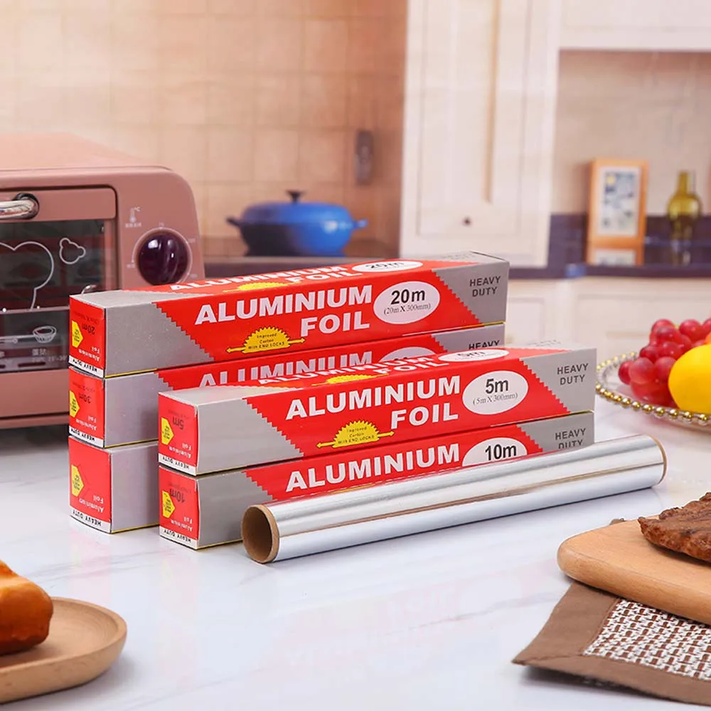 Aluminum Foil Tinfoil Roll Air FryerOven Paper High Temperature Resistant Household Baking Paper Restaurant Barbecue Barbecue