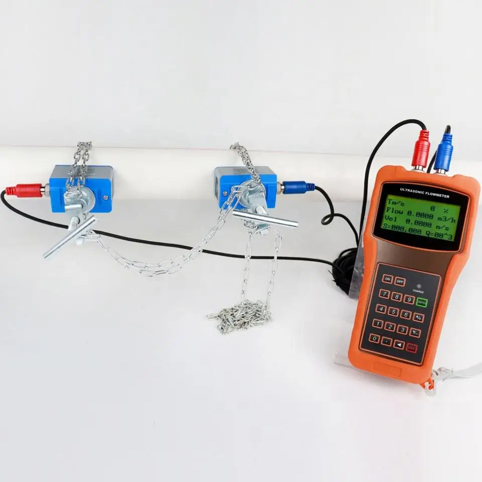 TUF-2000H Digital Ultrasonic Flowmeter TS-2 TM-1 TL-1 Transducer Optional Measuring Range DN15-6000mm Alcohol Oil Sewage IP68