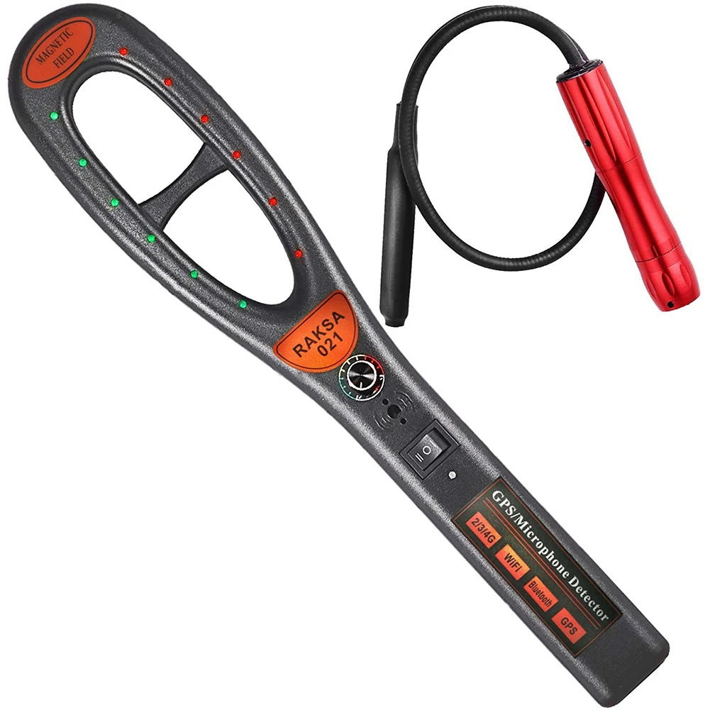 Raksa-wireless Handheld Security Scanner Detector de Sinal Gps do Carro Detectar Sinal rf sem Fio e Detector de Ímã 021