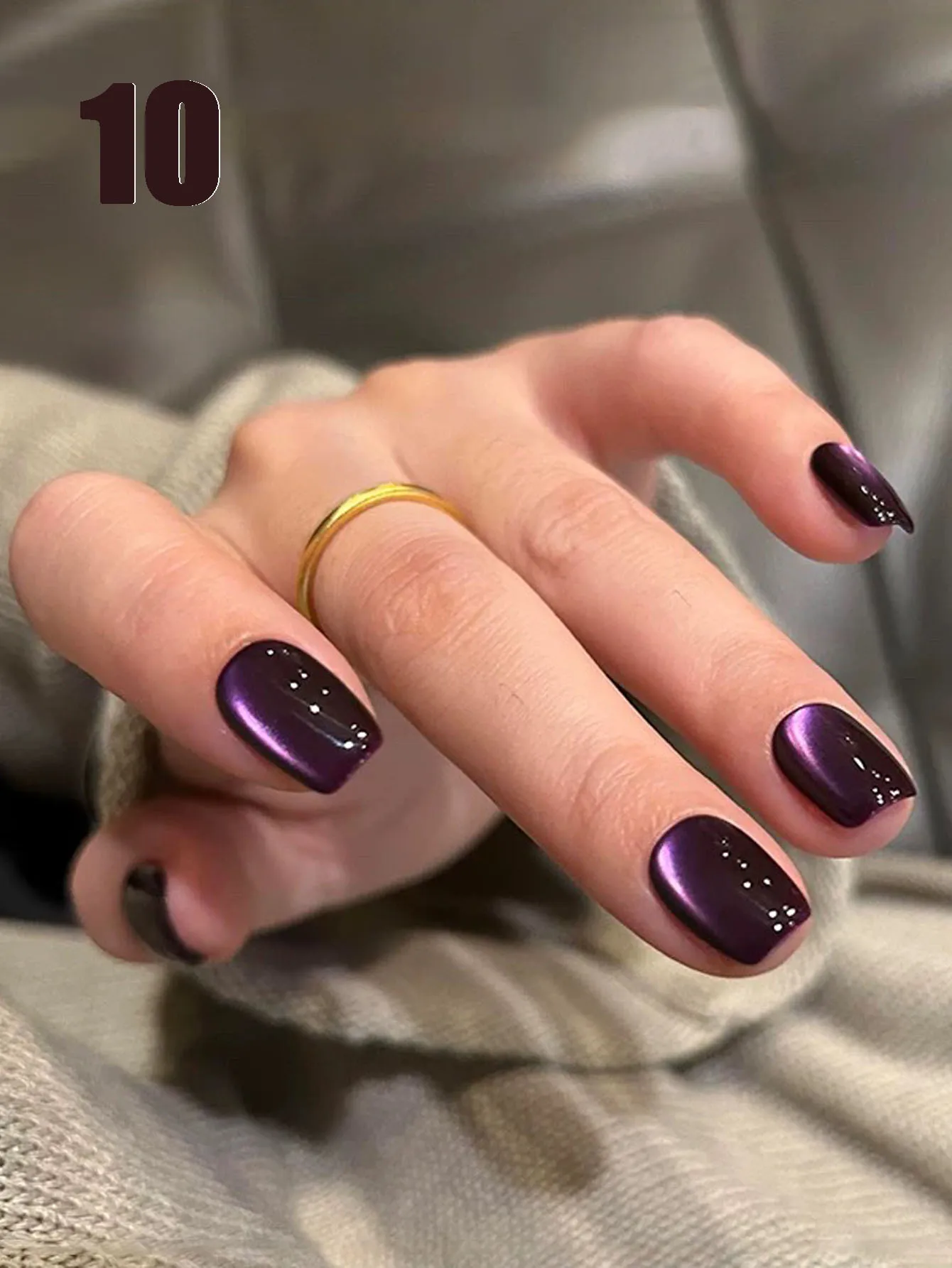 MIANEL 12ML Maillard Black Cat Eye Gel Nail Polish Cat Magnetic Gel Red Nails Whitenning Gel Polish New Year Nails 5