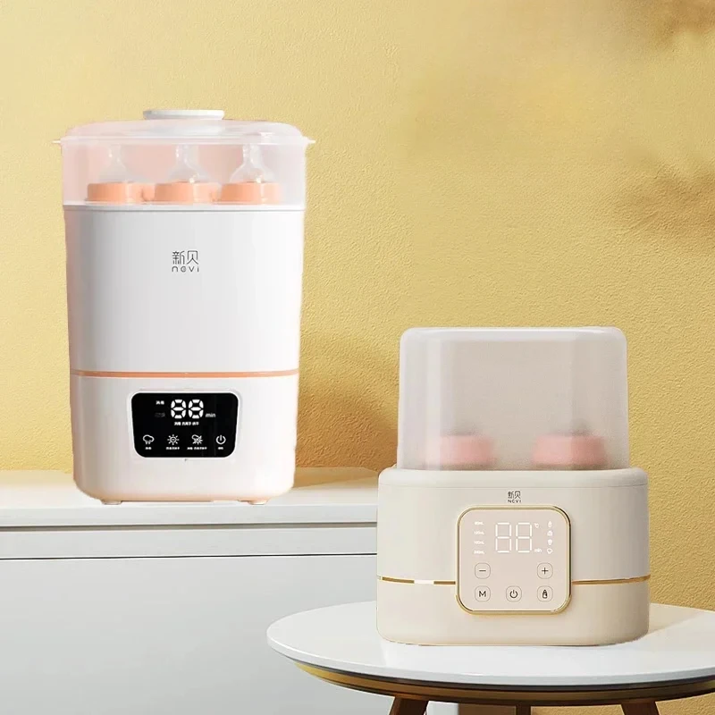 29 2-in-1 Baby Bottle Sterilizer and Dryer-Steam Sterilization Pot for Newborns, Baby-Safe Sterilization Cabinet,