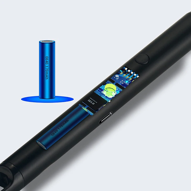 2025 New USB Rechargeable Windproof Flameless Electronic Pulse Ion Lighter, Suitable for 360 ° Rotation in Kitchen and Outdoor