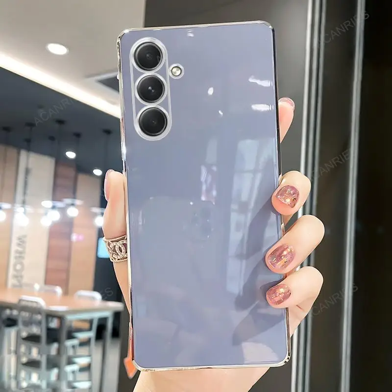 Luxury Plating Ring Holder Silicone Back Cover with Stand