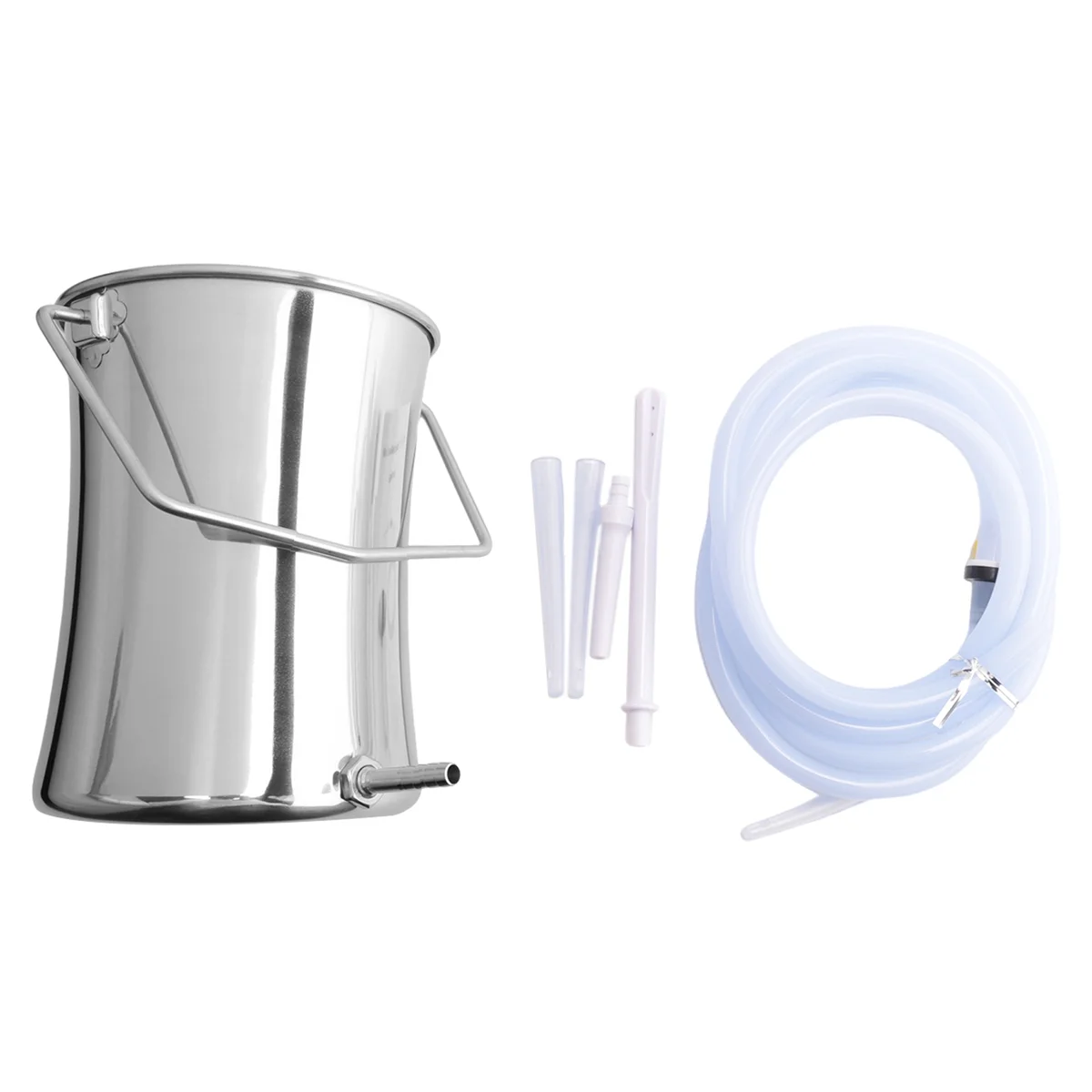 2L Health Stainless Steel Enema Bucket Suitable for Colon Cleansing Reusable Constipation Cleaning Detoxification Cleansing