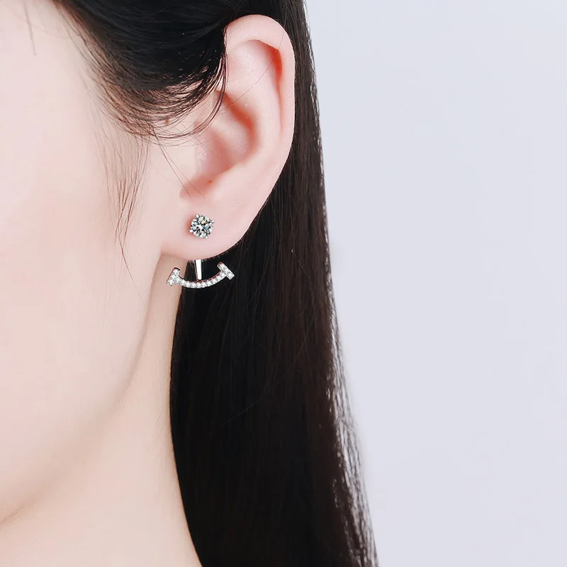 ☆人気☆【TATIANA】☆Moissanite Ear Jacket Earrin.g☆ Moissanite Earring Jackets 2025 | www.urbag.ws