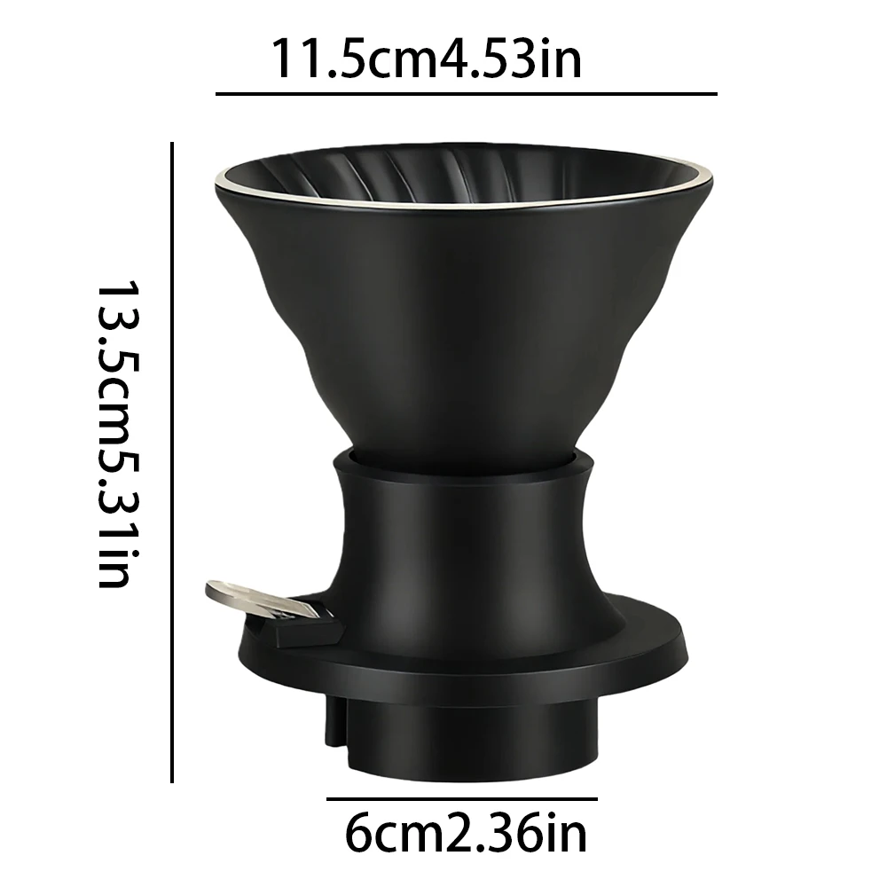 فلتر قهوة سيراميك V60 ذكي، ترشيح يدوي، استخلاص مثا...