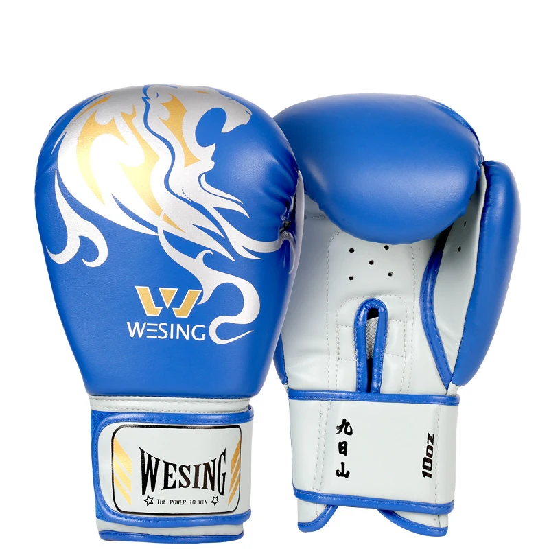 Wesing 8-16oz kids adult MMA Muay Thai boxing gloves wushu martial arts kickboxing training mitts equipment EO