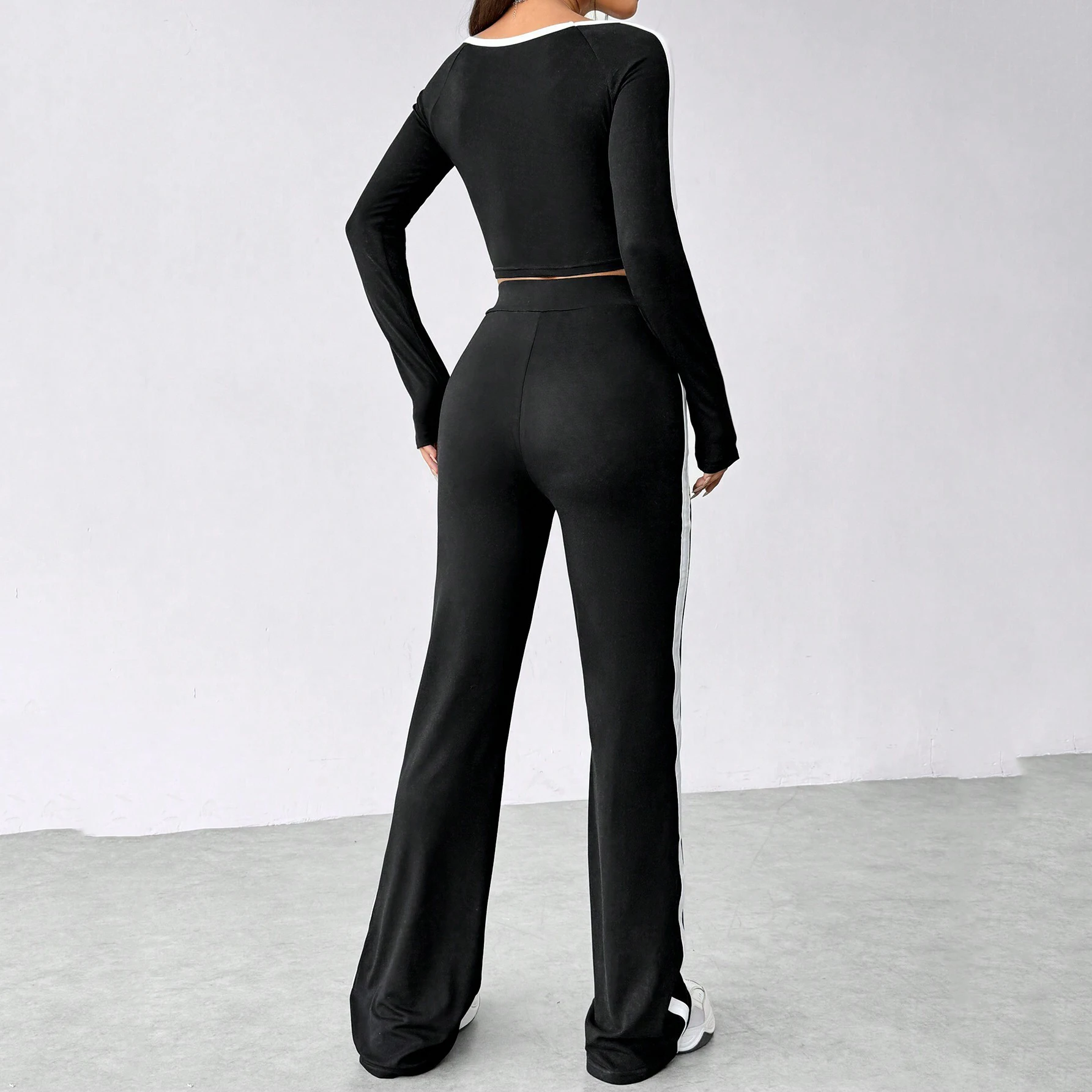 European and American Minimalist Fashion Set 2025 Spring and Autumn New Versatile Commuting Two Piece Set 3