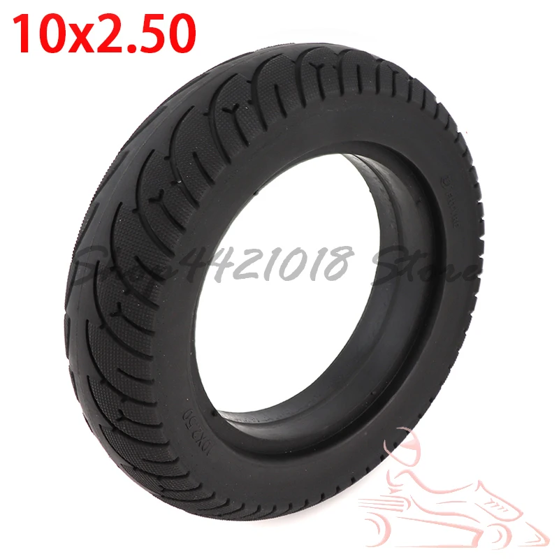 

10 Inch 10x2.50 Electric Scooter Solid Tire Synthetic Rubber Non-inflatable Explosion-proof Tyre Accessories