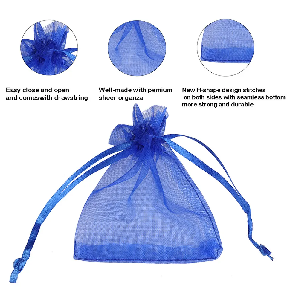 Jewelry Pouch 9x12 Organza Bags Organza Bags 4x6 10pcs Organza