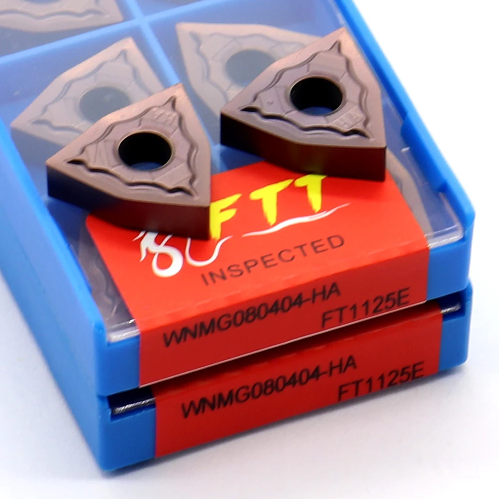 

WNMG080404-HA FT1125E Carbide Inserts External Turning Tool Metal Blade CNC Lathe Cutter Tools WNMG 080404