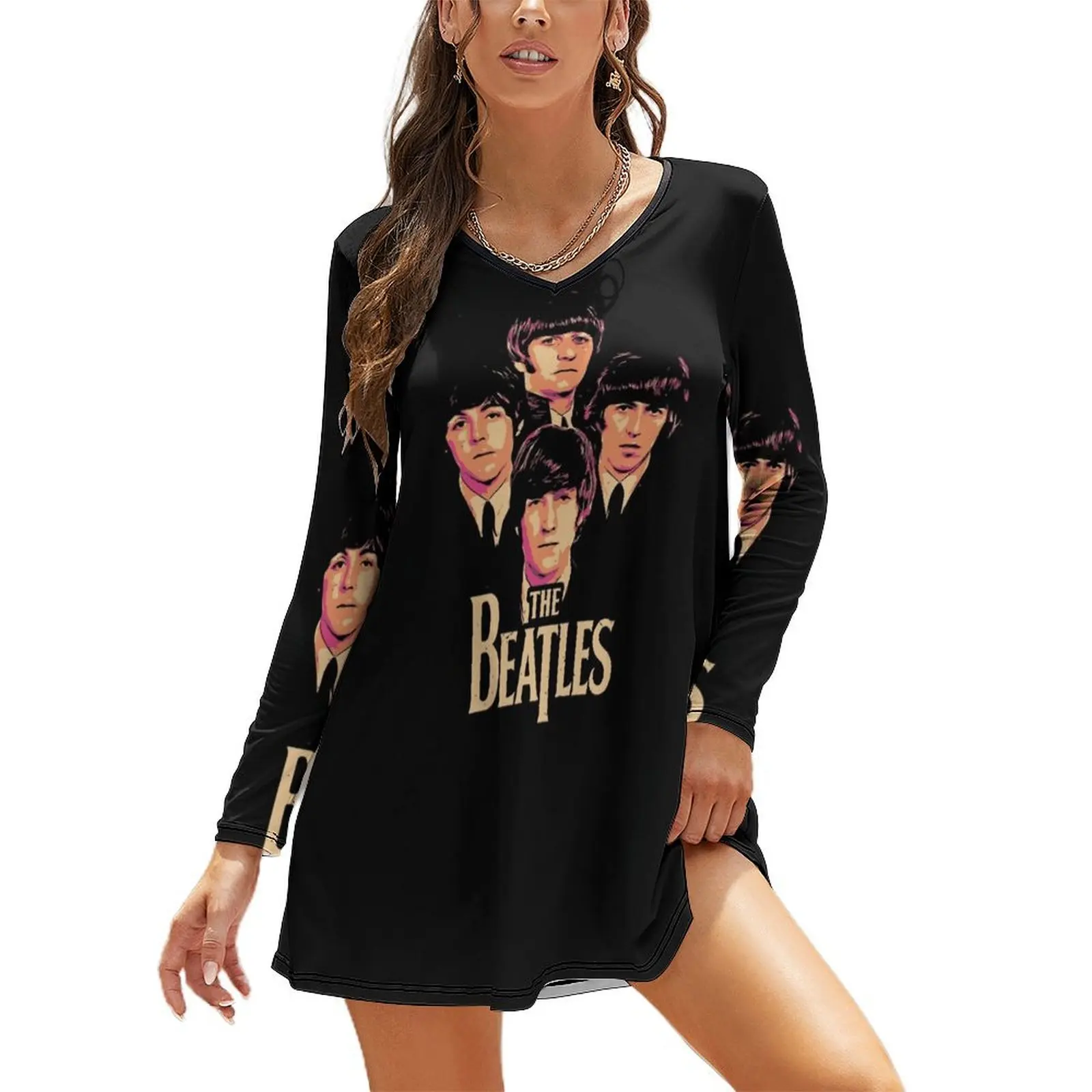 

big mouth Long Sleeved Loose Dress sexy dress for women summer dress womens 2024 women's clothing summer 2024 novelties