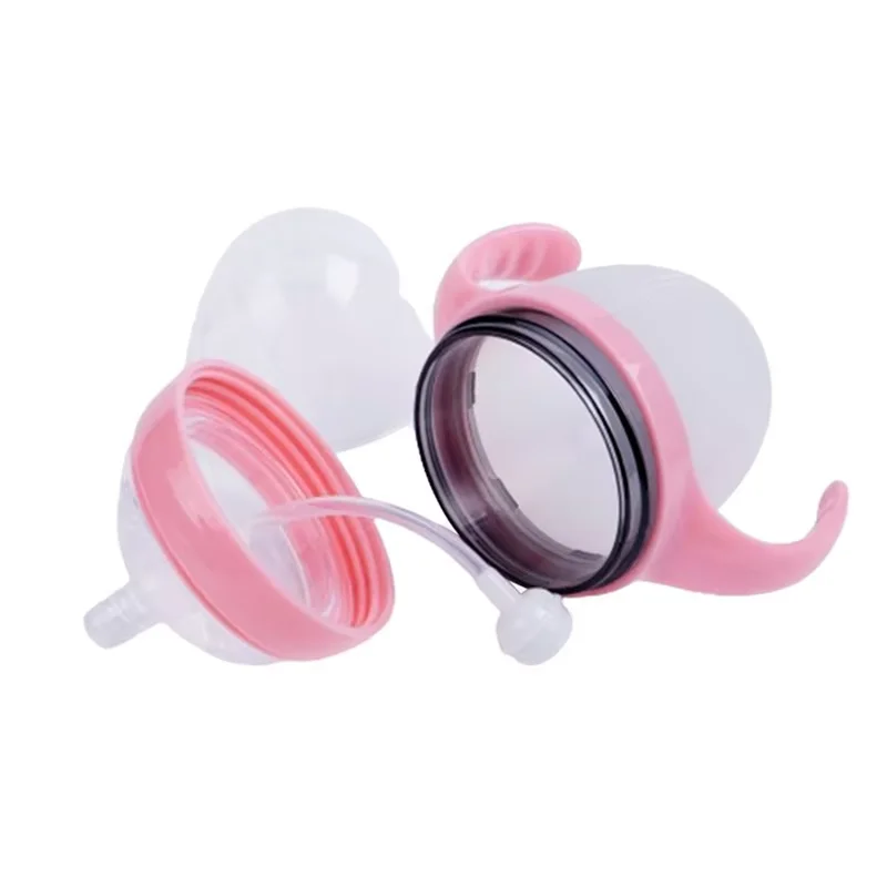 150ml Baby Silicone Milk Feeding Bottle Big Mouth Nipple Pacifier Bottle 5oz Anti Colic Wide Neck Soft Silicone with PP Handle