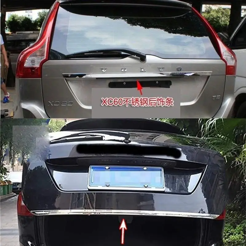 

Car sticker For Volvo xc60 2011 2012 2013 -2017 Rear Boot Door Trunk Cover Trim Tailgate Garnish Molding Strip Car Accessories