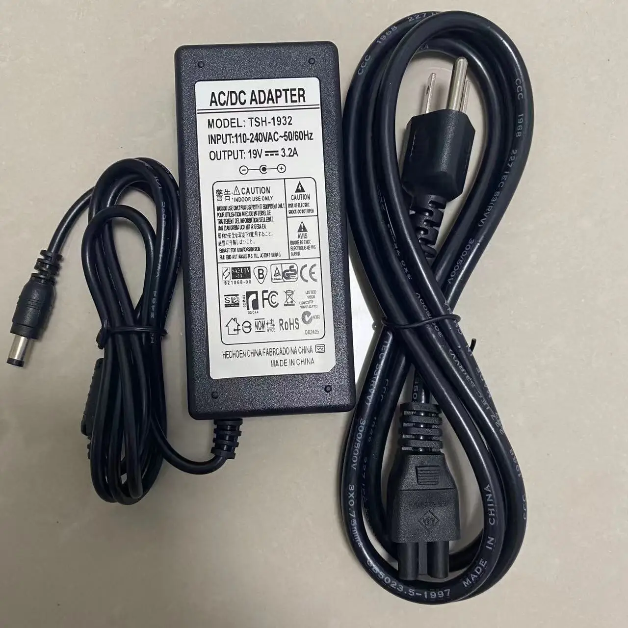 FSM-12S FSM-21S FSM-22S Optical Fiber Fusion Splicer Power Adapter 12S/21S/22S AC/DC Charger 19V 3.2A Made in China