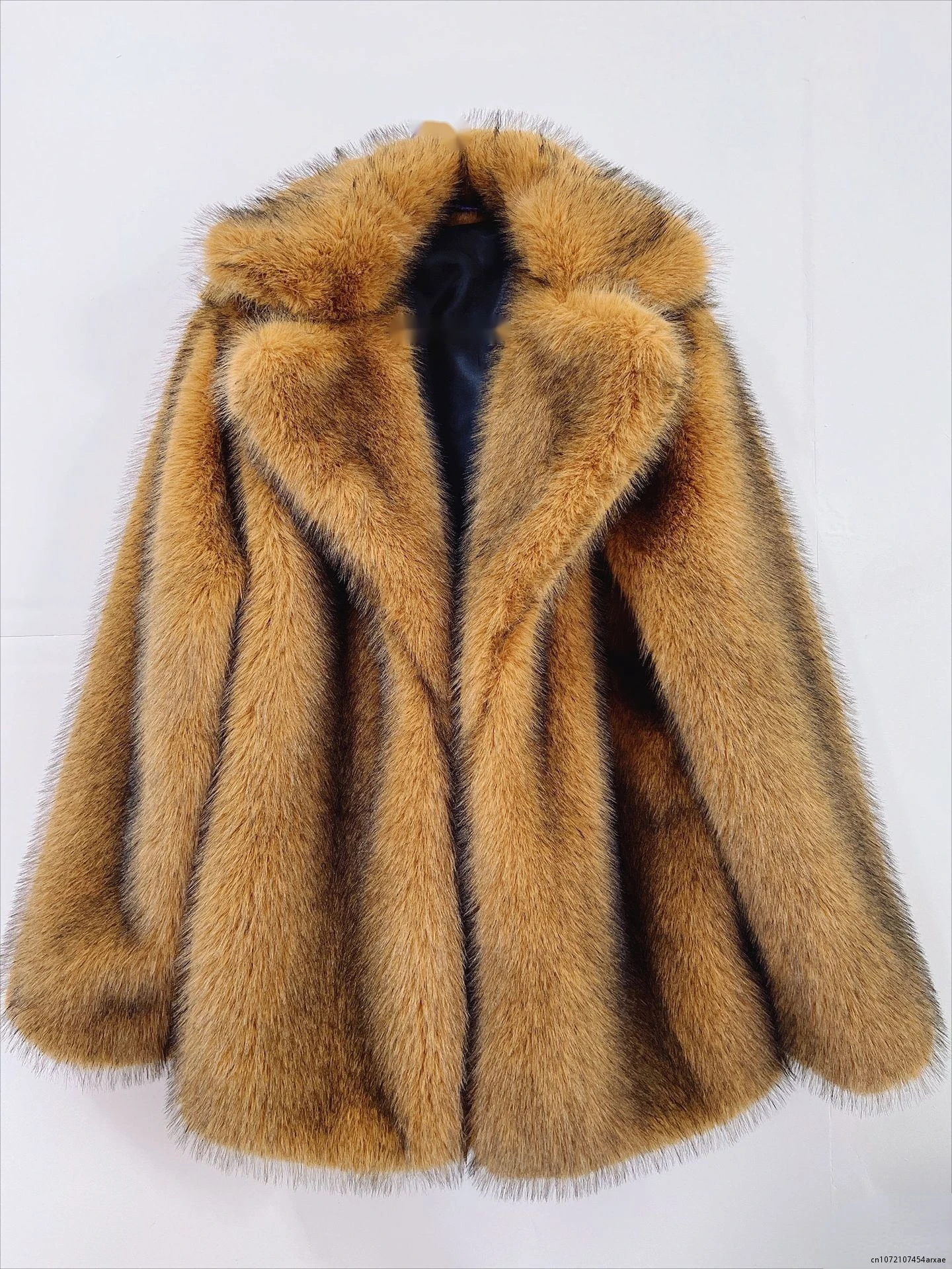 

2023 Winter Fashion Mixed Fur Long Coat Warm Fur Jacket for Women European and American Style Commuter Urban Wind Casual Style
