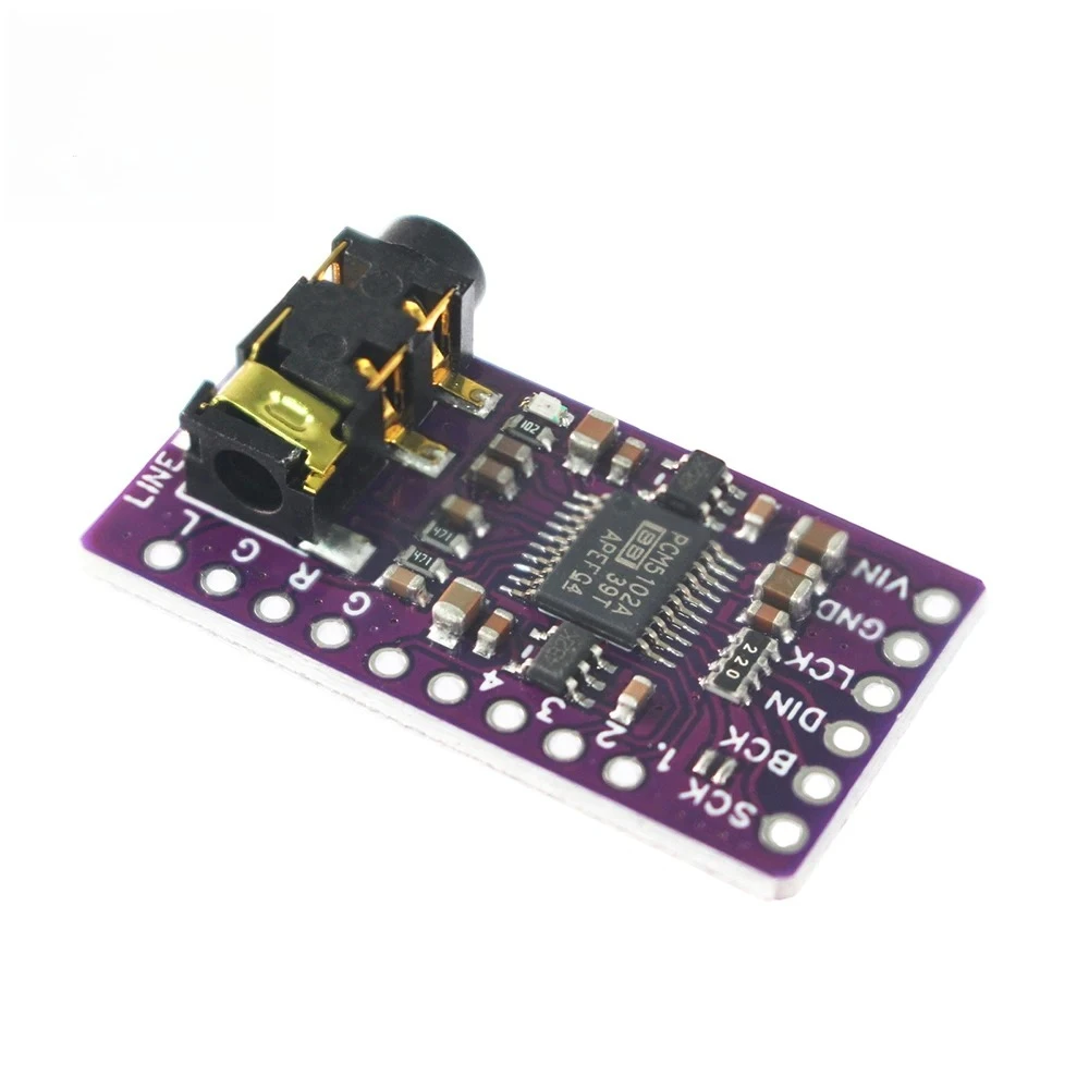 GY-PCM5102 I2S PCM5102A DAC Decoder Board Audio Interface Module  for Raspberry Pi PHAT Format Board Digital PCM5102 Audio Board