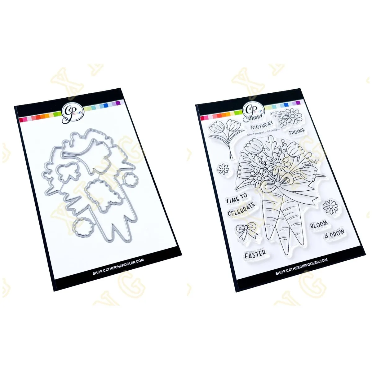 

New Easter Carrot Bouquet Metal Cutting Dies And Clear Stamps For DIY Scrapbook Paper Craft Handmade Card Album Punch Art Cutter