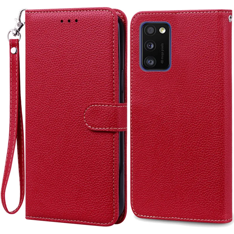 Elegant Leather Flip Wallet Case - Premium Soft Silicone Protective Cover