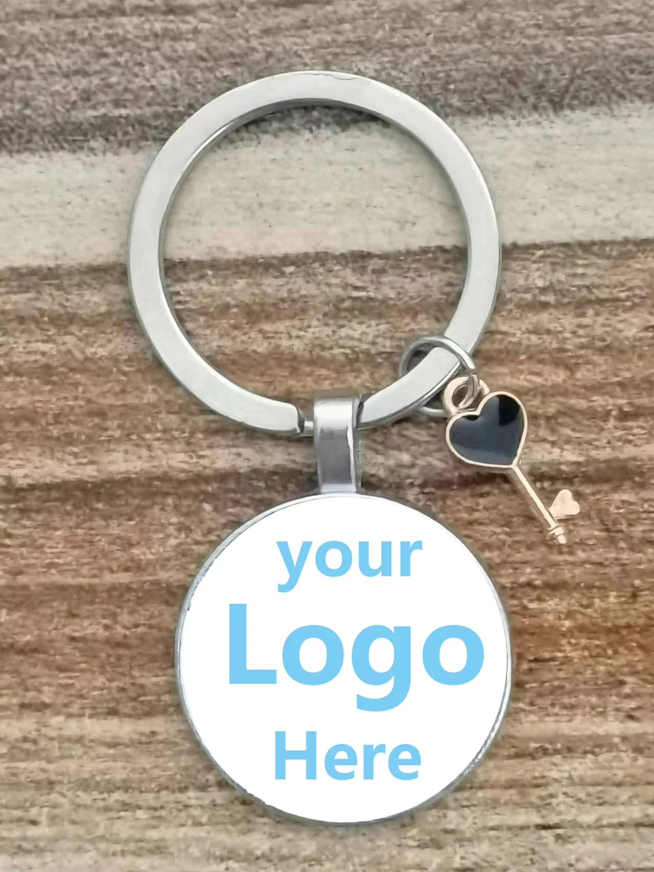 Portachiavi Personalizzato Circolare Avanzato, Portachiavi Personalizzato Privato Fai-Da-Te, Foto Personalizzate Di Coppie, Amici E Familiari