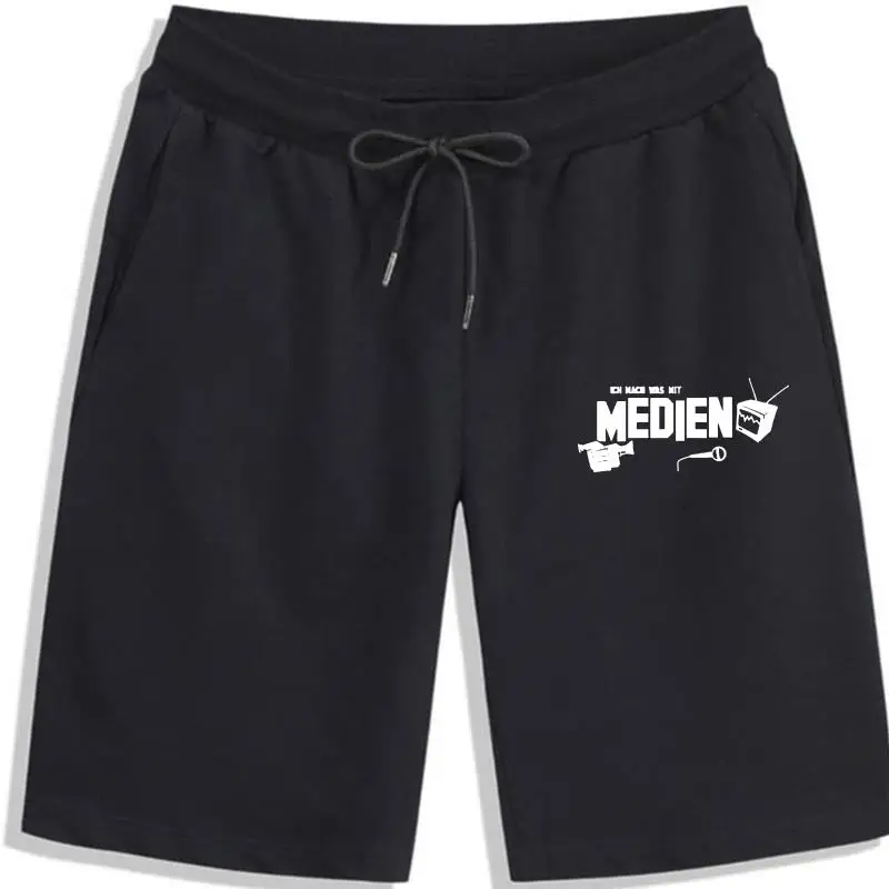 

2018 Unisex Kurzarm Men Shorts Ich mach was mit Medien Kameramann Journalist Job