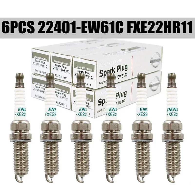 

4/6pcs/lot 22401-EW61C FXE22HR11 OEM# Dual Iridium Spark Plug For Nissan Infiniti 3.5L V6 22401 EW61C 22401EW61C FXE22HR-11