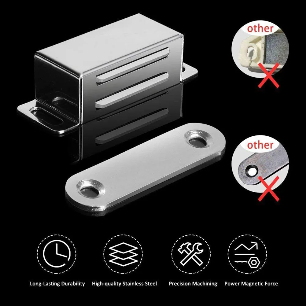 Magnetic Door Catch Heavy Duty Cupboard Magnets Door Latch Catch Magnetic Cabinet Catches Furniture Hardware Accessories magnetic cabinet catches door catches magnetic cabinet latches cabinet door latch