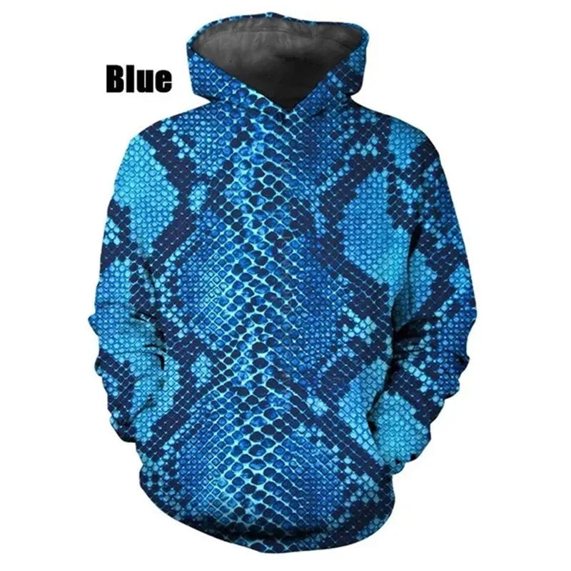 thumbnail image 1 of Sudadera con capucha para hombre con estampado 3D de piel de serpiente, sudaderas para hombre y mujer, sudaderas informales de talla grande con estampado, sudaderas con capucha, camisetas de calle, 1 of 4