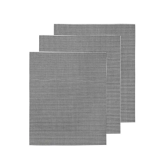 Grill Hálószőnyeg Non-Ragasztó Bbq Szőnyegek 3 Nagy Teherbírású Újrahasznosítható Hőállóság Grillező 13X15.7 Könnyen Tisztítható