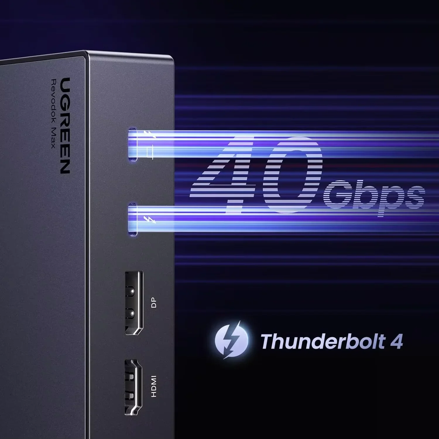 TLF UGREEN Revodok Max 313 Deck 13 in 1 40Gbps 도킹 스테이션 트리플 4K 60Hz 싱글 8K 디스플레이 PD 2.5GbE SD/TF 카드 슬롯 충전 포트 탑재 노트북용