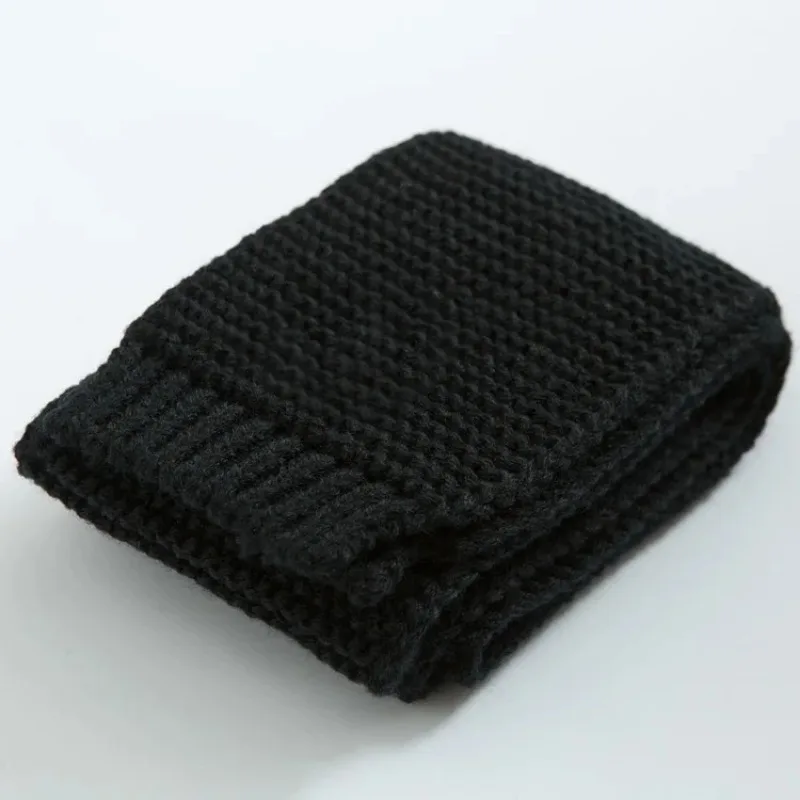 Children Scarf Winter Baby Solid Knitted Scarves Warm Neckerchief For Kids Girls Boys Soft Knitting Scarf New Korean Style