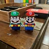 Super Mario Bros Blocks Luigi Buliding Blocks Action Toy Figures Assembly Toys mark box Dolls Children Birthday Gifts spiderman 4