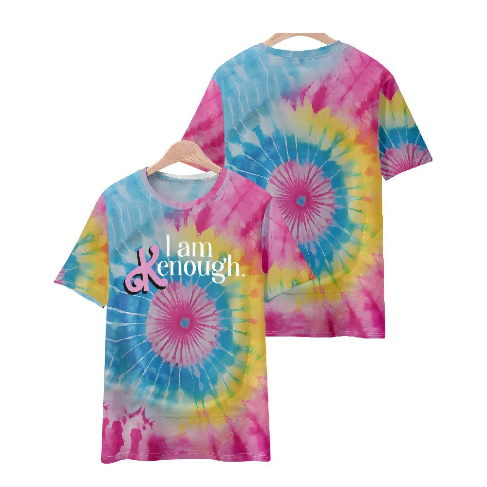 Tie Dye Short Sleeve Casual T Shirt for Men Women Summer