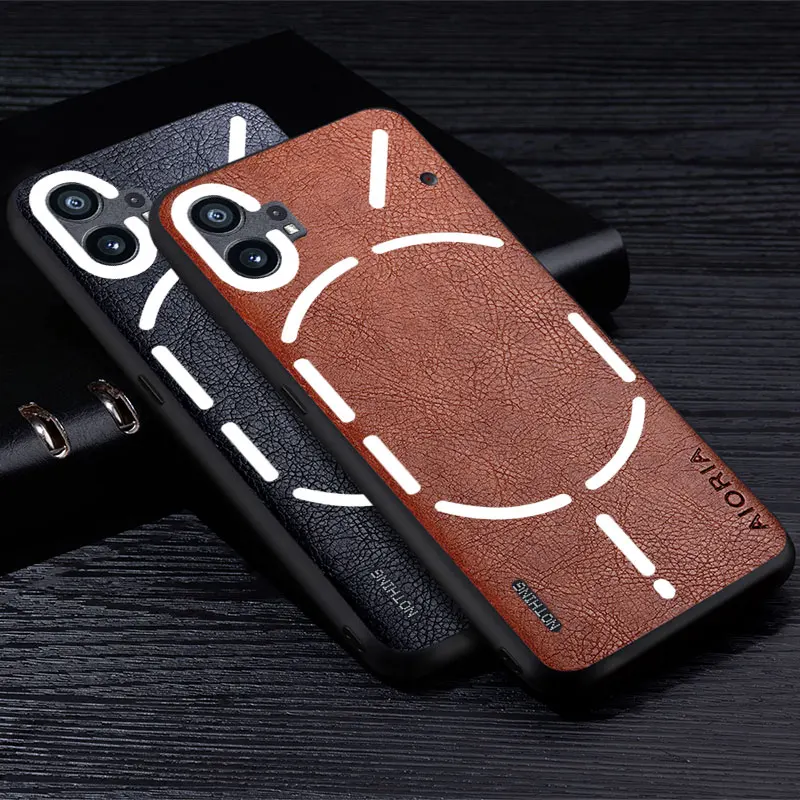 Luxury Leather Case - Premium Business Style Retro Litchi Pattern Back Cover