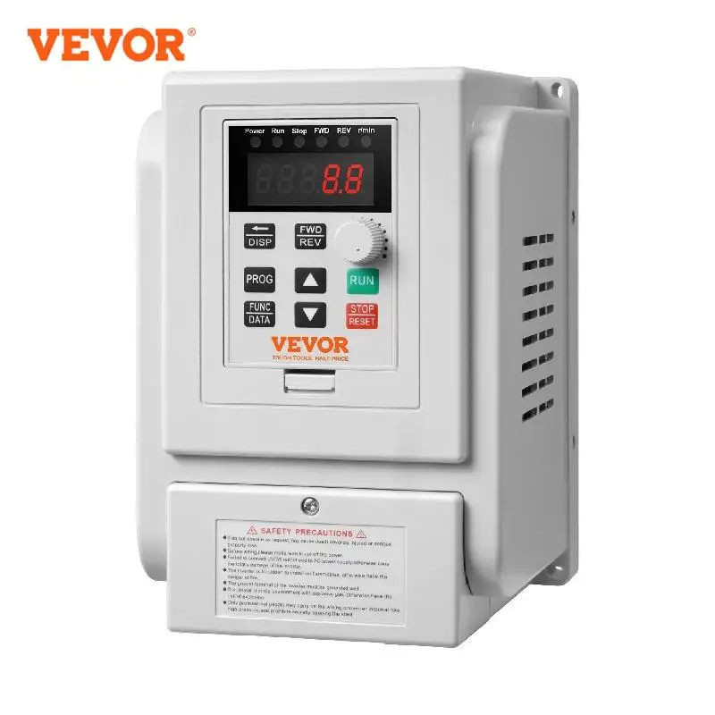 VEVOR 2.2KW VFD Inverter Variable Frequency Drive Converter AC 220V 3P Output Speed Controller for Water Pump Motor CNC
