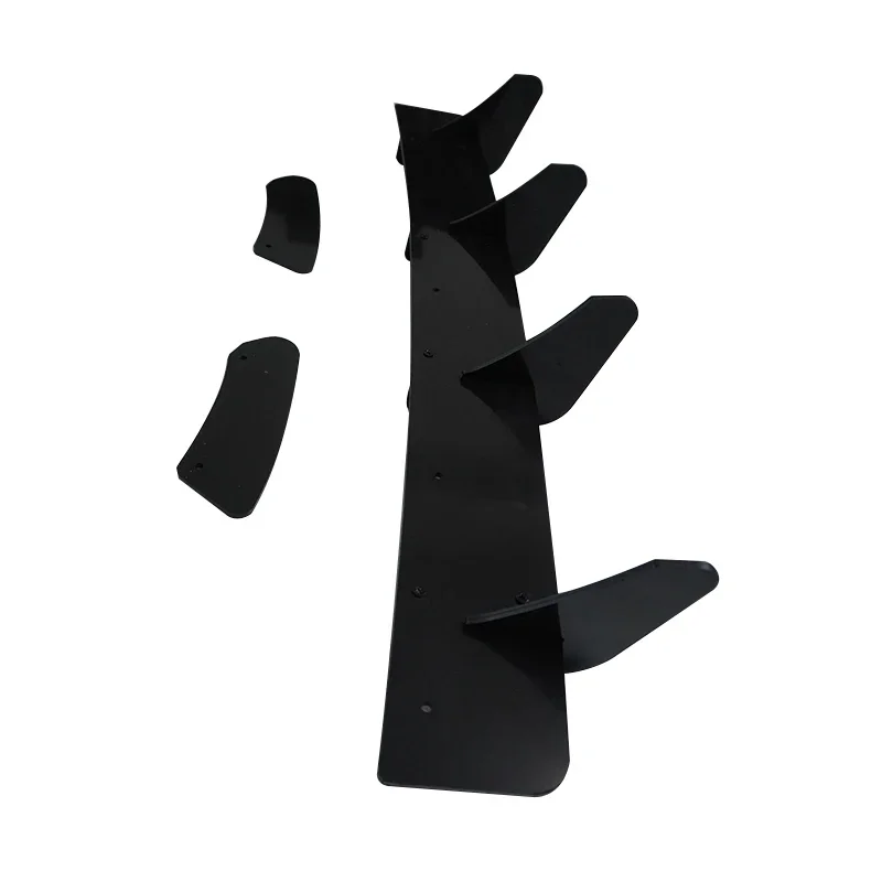Glossy Black Car Rear Bumper 4 Fins Diffuser Rear Side Splitters Spoiler Lip for VW Volkswagen Golf 7 VII MK7 GTI 2013-ABS car accessories rear bumper lip rear bumper diffuser