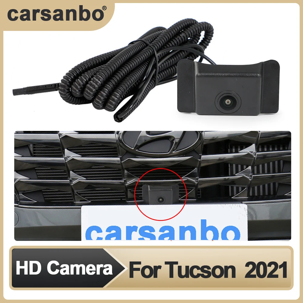 

Carsanbo Car Front View OEM Camera for Tucson 2021 HD Wide Angle 150° Fisheye Night Vision Camera Parking Monitoring System