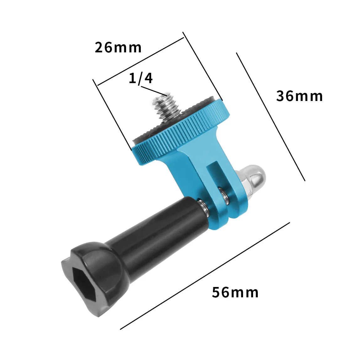 For insta360 X5 Metal Mini Tripod Convert Mount 1/4" Screw Quick-Release Base fo